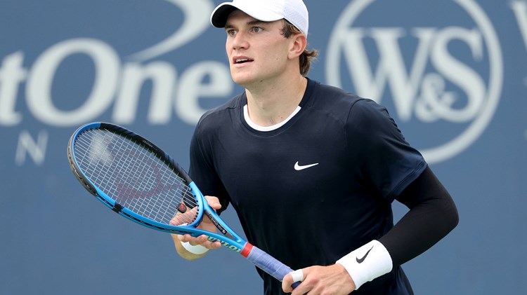 Jack Draper in action at the Cincinnati Open in 2024