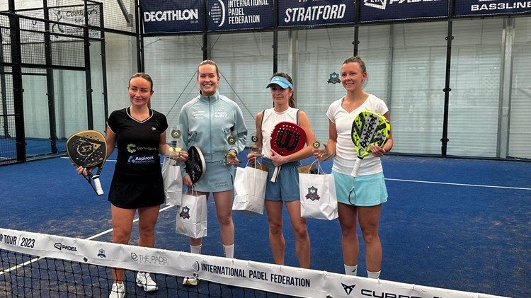 British padel stars claim victory at LTA Padel British Tour event in Stratford