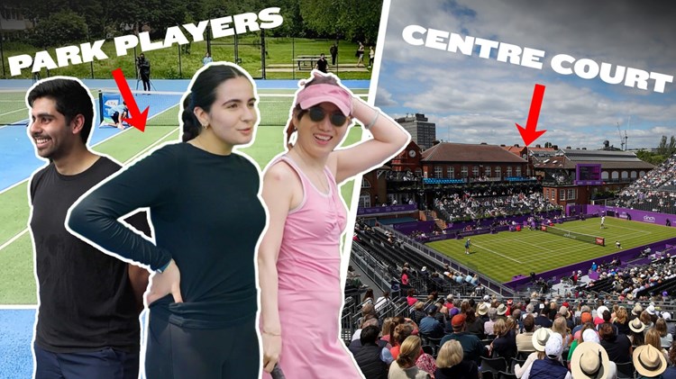 Park tennis players surprised with their own centre court treatment